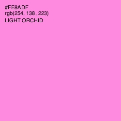 #FE8ADF - Light Orchid Color Image